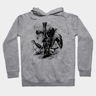 Skeleton Black&White Hoodie